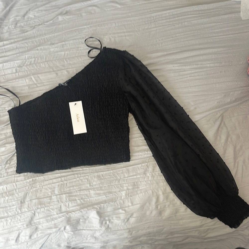 One shoulder blouse, brand new with tags, never been worn.